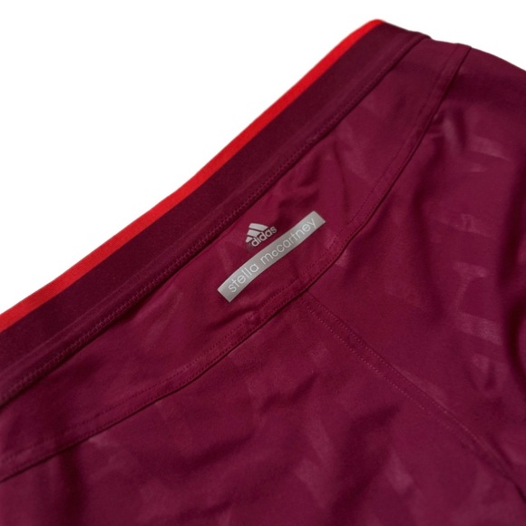 Stella McCartney X Adidas Run 3/4 Tights Red sz Small - Picture 12 of 14
